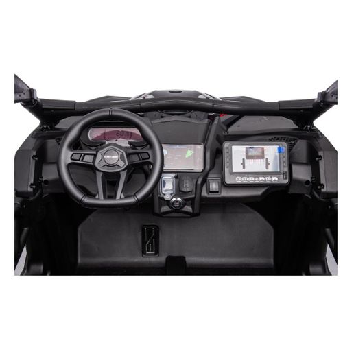 באגי ממונע 24V מאבריק קאן אם Mavic CAM AM עם גלגלי גומי EAV, אורות, שלט ובולמי זעזועים - שחור/צהוב