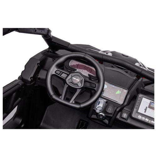 באגי ממונע 24V מאבריק קאן אם Mavic CAM AM עם גלגלי גומי EAV, אורות, שלט ובולמי זעזועים - שחור/צהוב