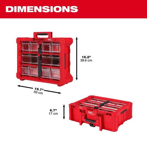 ארגונית PACKOUT™ Tilt Bin | MILWAUKEE דגם ‎48-22-8433