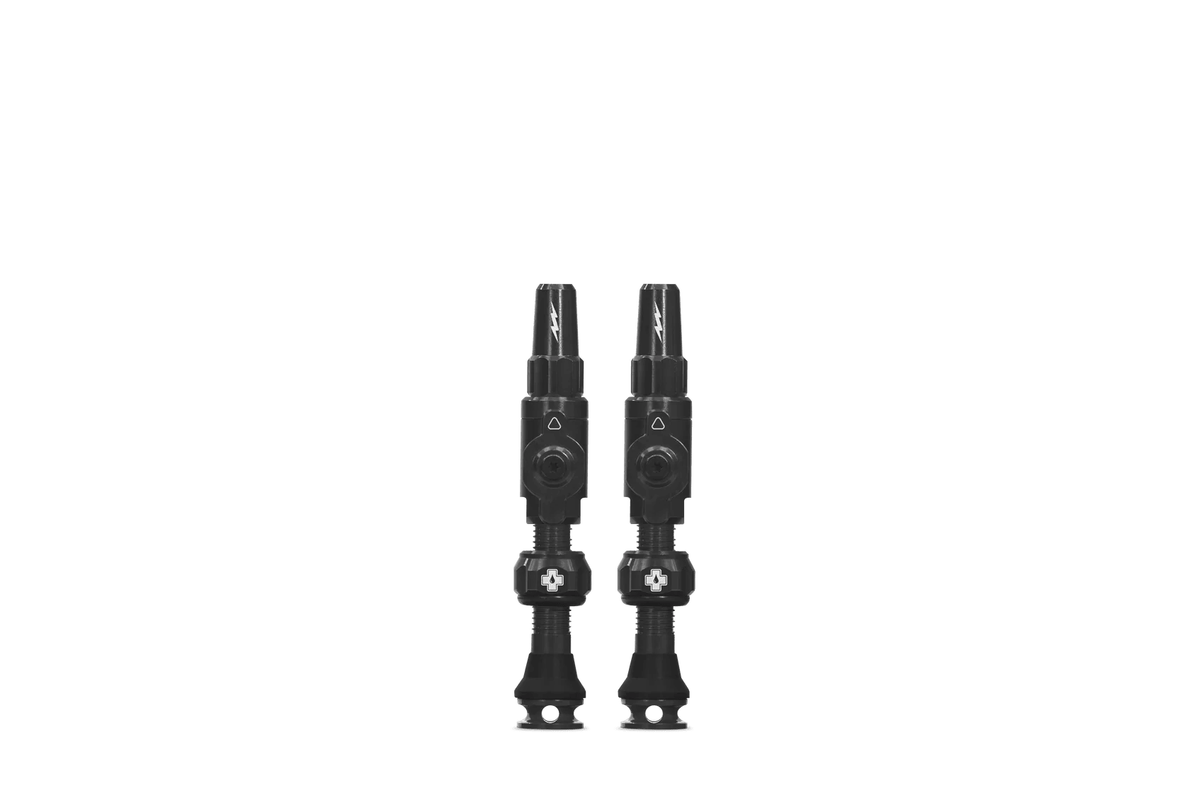 זוג ונטילים לטיובלס מאק אוף שחור - MUC-OFF BIG BORE LITE TUBLESS VALVES 35MM