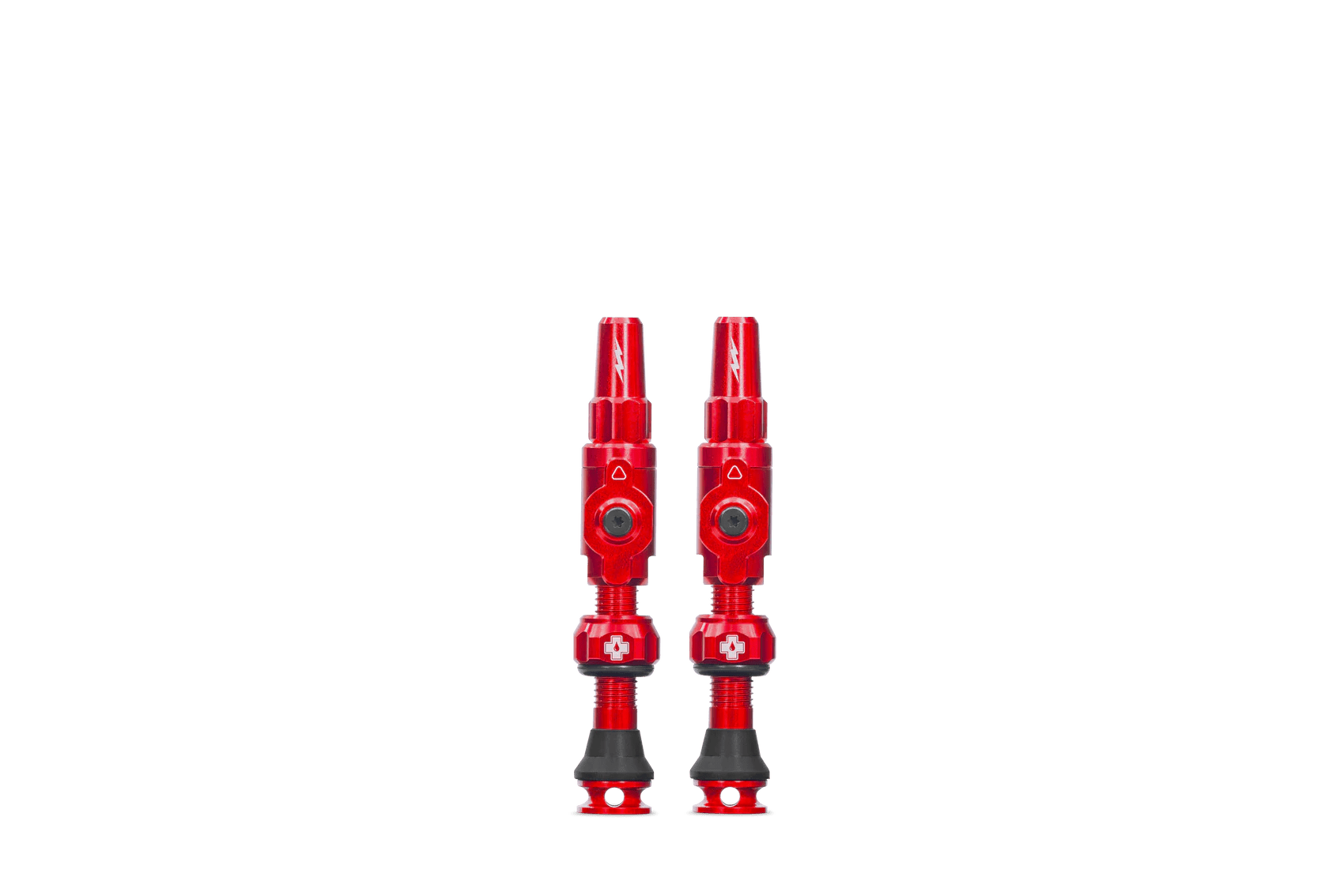 זוג ונטילים לטיובלס מאק אוף אדום - MUC-OFF BIG BORE LITE TUBLESS VALVES 35MM