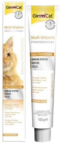גימקט משחת מולטי ויטמין לחתולים 100 גרם - Gimcat Multi-Vitamin Paste Professional