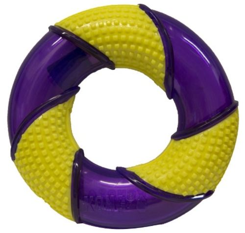 משחק לכלב קונג סקוויז בייטז טבעת גדולה - Kong Squeezz Bitz Ring