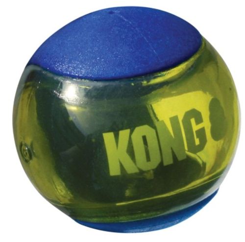 משחק לכלב שלישיית כדורי קונג אקשן בינוניים - Kong Squeezz Action Ball
