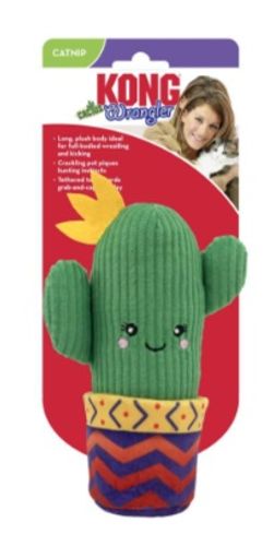 קונג בובת קקטוס עם קטניפ לחתול - Kong Cactus Wrangler for cats
