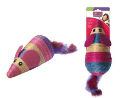 קונג עכבר מגרדת עם קטניפ לחתול - KONG Catnip Wrangler Scratch Mouse Cat Toy 