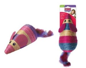 קונג עכבר מגרדת עם קטניפ לחתול - KONG Catnip Wrangler Scratch Mouse Cat Toy 