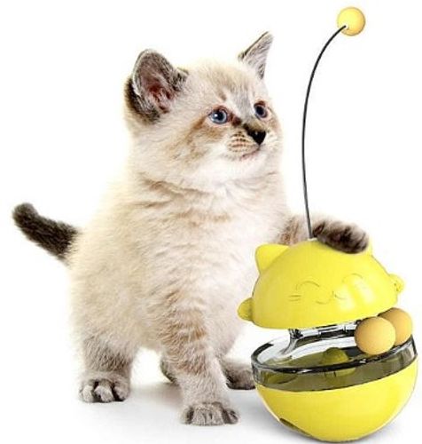 משחק אטרקציה לחתולים - Cat Tumbler Treat Ball