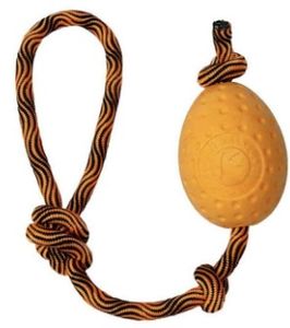 משחק לכלב קיווי ווקר ביצה עם חבל זריקה - Kiwi Walker EGG 