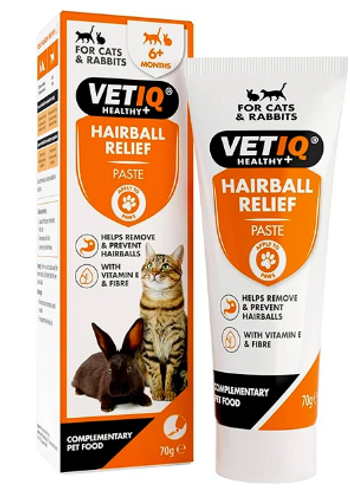 משחה למניעת כדורי שיער לחתול  70 גרם - VetIQ Hairball Remedy