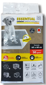 פדים קרבון לאימון גורי כלבים עם פחם 30 יחידות - essential carbon