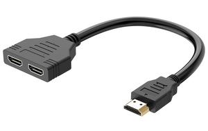 כבל מפצל HDMI ל-2 באורך 20 ס"מ