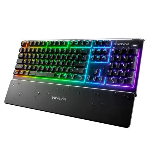 מקלדת גיימינג חוטית Steelseries Apex 3 US - צבע שחור