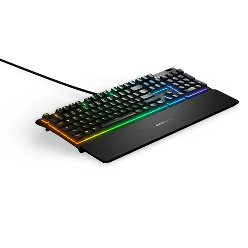 מקלדת גיימינג חוטית Steelseries Apex 3 US - צבע שחור