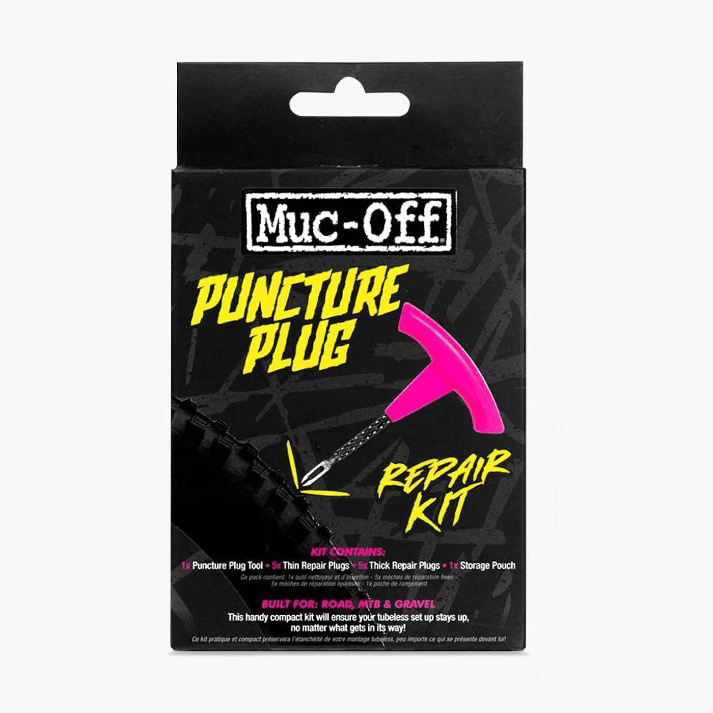 ערכת תיקון טיובלס לאופניים - MUC-OFF PUNCTURE PLUG REPAIR KIT