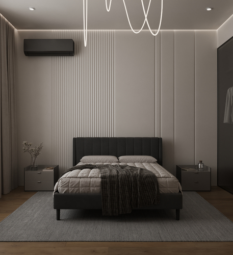 מיטה זוגית מרופדת דגם מישל - במגוון מידות