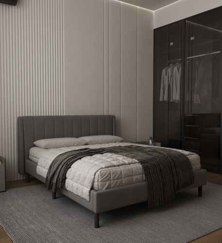 מיטה זוגית מרופדת דגם מישל - במגוון מידות