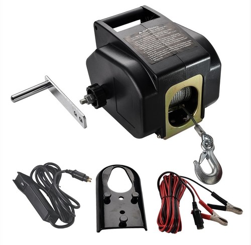 כננת משיכה ניידת 3000LBS חיבור 12V ROHER