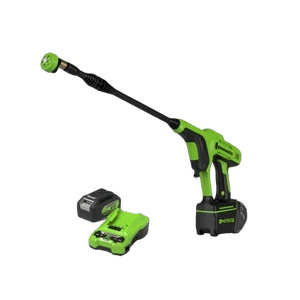 אקדח שטיפה בלחץ נטען 24v סוללה 4.0Ah ומטען מהיר GREENWORKS 99788/1 