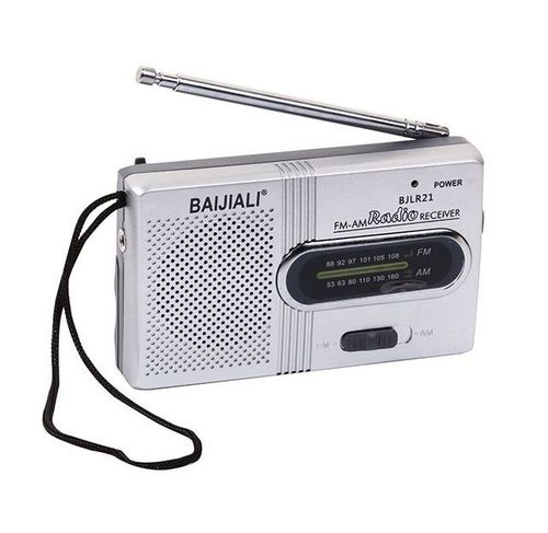 רדיו טרנזיסטור נייד מבית BAIJIALI דגם BJL-R21 (סוללות AA)
