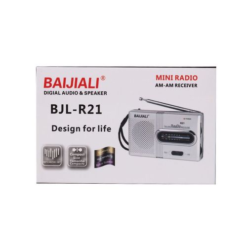 רדיו טרנזיסטור נייד מבית BAIJIALI דגם BJL-R21 (סוללות AA)