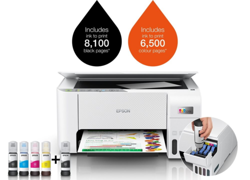 מדפסת ‏הזרקת דיו ‏משולבת Epson EcoTank L3256 אפסון