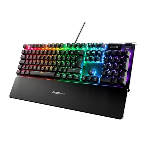 מקלדת גיימינג היברידית מכנאית חוטית Steelseries Apex 5 