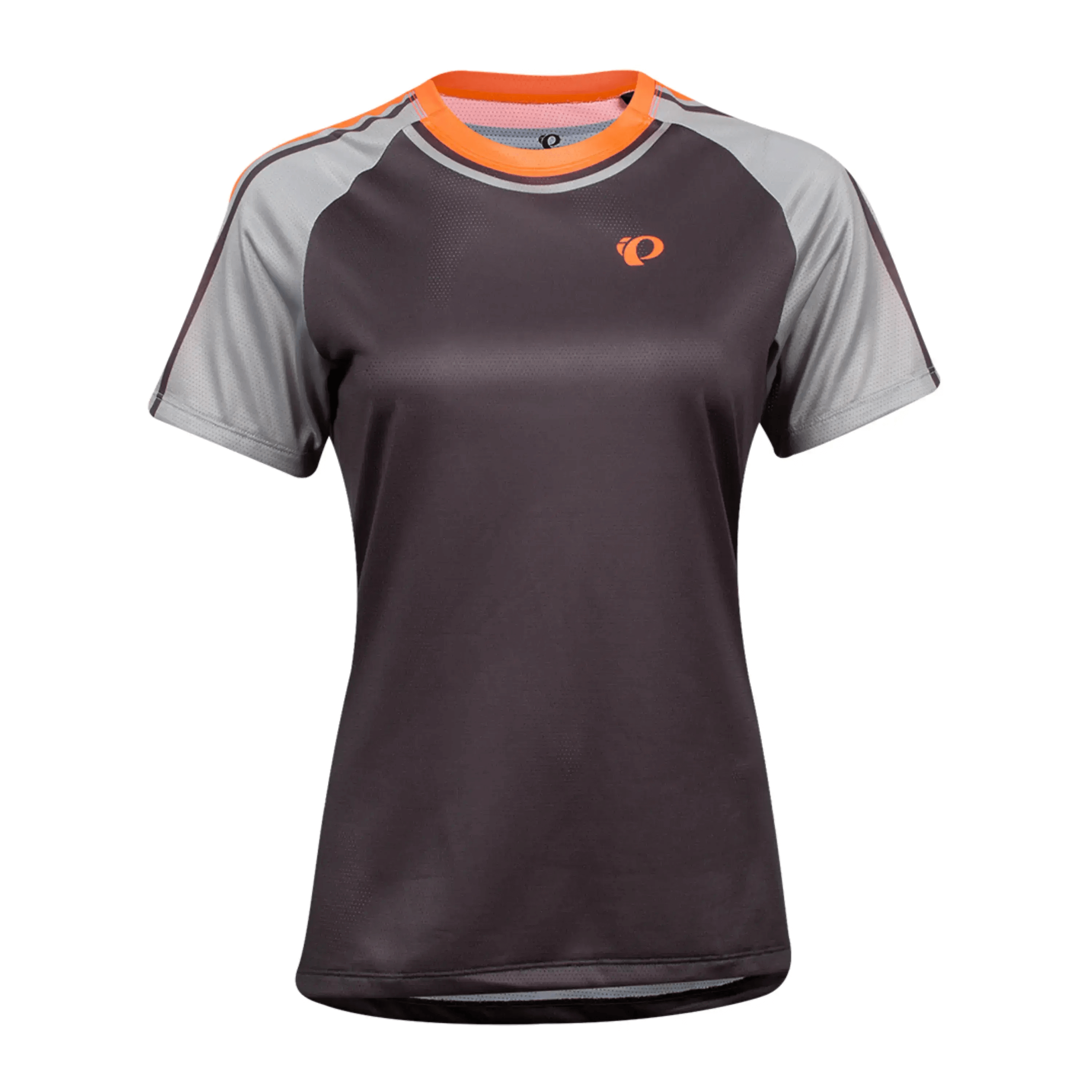 חולצת רכיבה קצרה לנשים שחור / כתום - PEARL IZUMI SUMMIT TOP