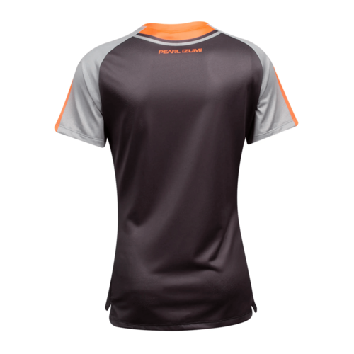 חולצת רכיבה קצרה לנשים שחור / כתום - PEARL IZUMI SUMMIT TOP 