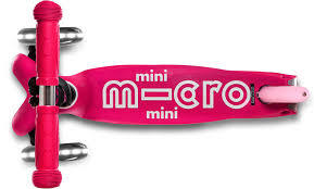 קורקינט מיני מיקרו דלוקס לד Mini Deluxe Led ורוד