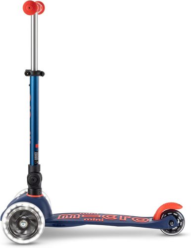 קורקינט מיני מיקרו דלוקס לד מתקפל Mini Deluxe Led Foldable כחול כהה