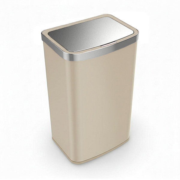 פח אשפה מלבני עם פתיחה בלחיצה 40L, דגם G200 קשמיר