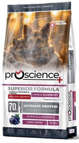 פרו סיינס מזון לגורים כבש ואוכמניות 12 ק"ג Pro Science