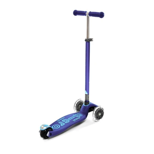 קורקינט מקסי מיקרו דלוקס לד Maxi Deluxe Led כחול נייבי