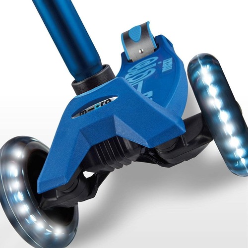 קורקינט מקסי מיקרו דלוקס לד Maxi Deluxe Led כחול נייבי
