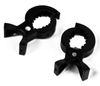 זוג קליפסים לחיבור חיתול / שמיכה או צעצוע לעגלת תינוק או סלקל - שחור