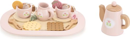 ערכה להגשת תה מעץ 26 חלקים