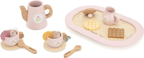 ערכה להגשת תה מעץ 26 חלקים