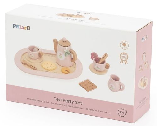 ערכה להגשת תה מעץ 26 חלקים