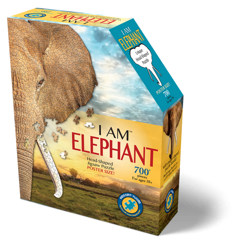 I AM Elephant – פאזל בצורת ראש פיל (תמונה ראשית)