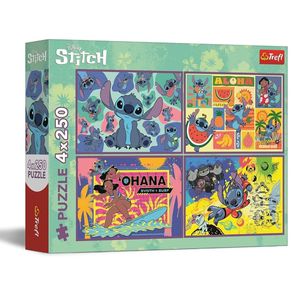 Trefl – Lilo & Stitch 4×250 (סט 4 פאזלים)
