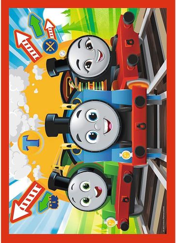 פאזל Trefl Thomas & Friends – רכבות צבעוניות על רקע ירוק