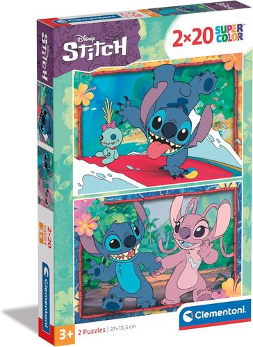 סט פאזלים Clementoni Disney Stitch – שני פאזלים שונים (20 חלקים כל אחד)