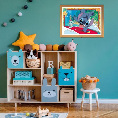 סצנה נוספת של פאזל Disney Stitch – חיוך שובב וצבעוני (20 חלקים)