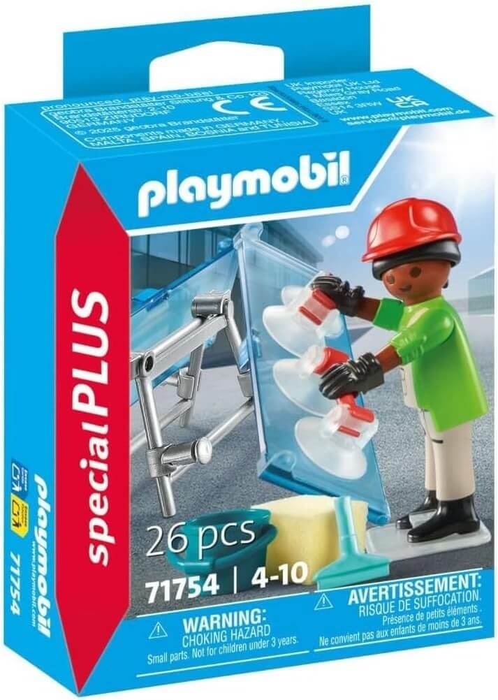 משחק פליימוביל זגג עם שתי חלוניות, דלי ואביזרים לגילאי 4+