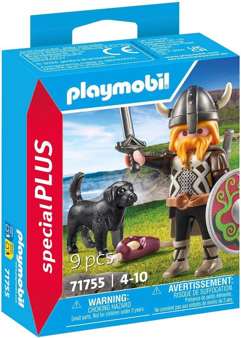 משחק פליימוביל ויקינג עם כלבו, מגן, קסדה וכלי נשק לגילאי 4+