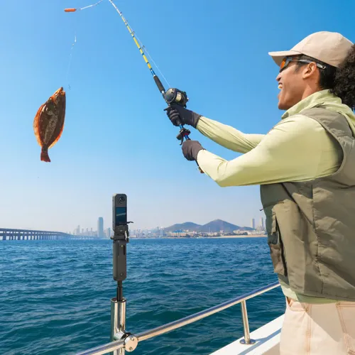 ידית אחיזה עם שלט וסוללה Insta360 FOMO Power Handle