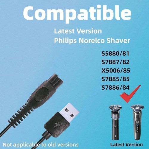 מטען\כבל יוסבי USB למכונת גילוח פיליפס חיבור חדש Philips