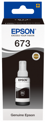 בקבוק דיו שחור EPSON EcoTank T6731 70ml