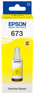 בקבוק דיו צהוב EPSON EcoTank T6734 70ml